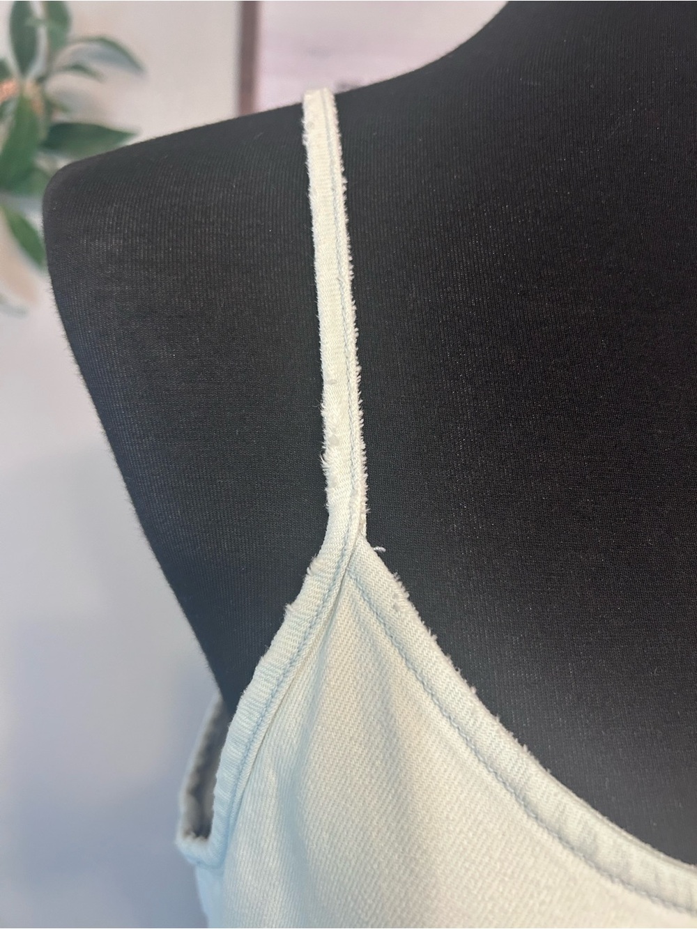 Zara Minimalist denim Slip Maxi Dress - Picture 7 of 9